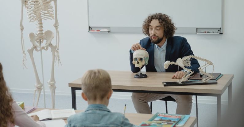 Learning - Teacher Teaching Human Anatomy in Class