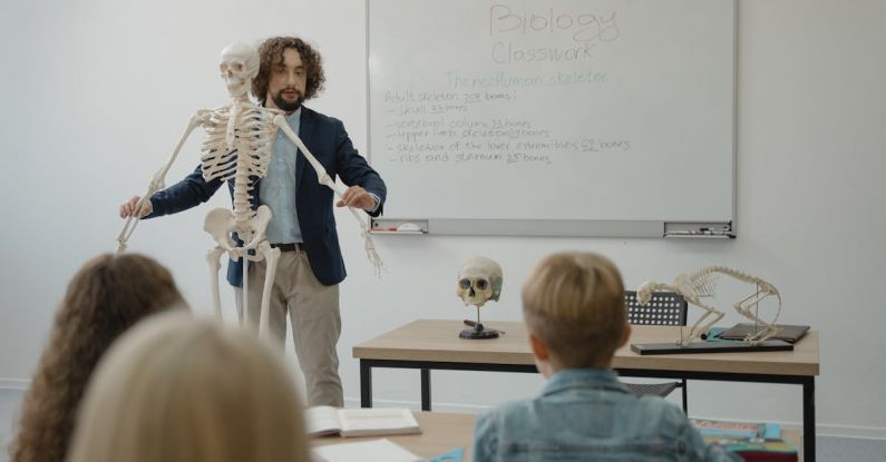 Learning - Teacher Teaching Human Anatomy
