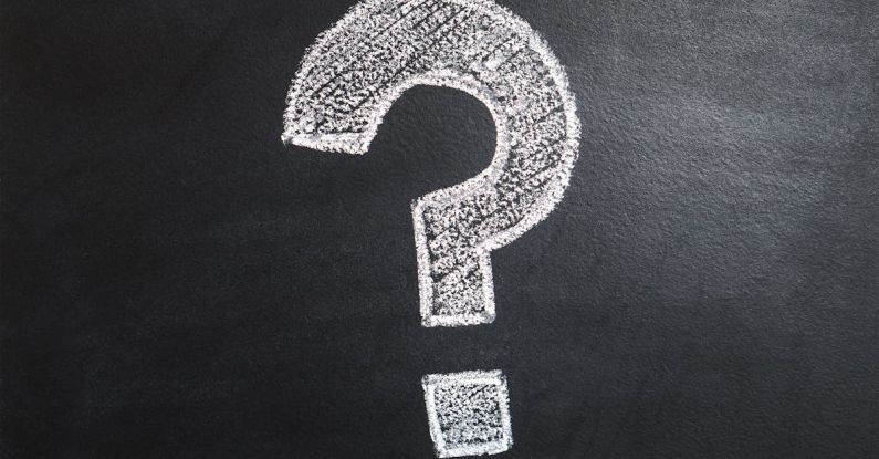 Questioning - Question Mark on Chalk Board