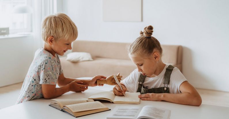 Online Learning - Children Doing Homework